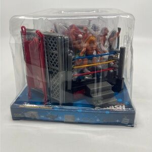 VTG 90s WWF WWE Smack MINI Bootleg Figures & Wrestling RING